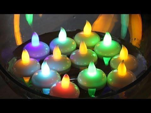 Flameless Water Sensor LED Light Battery Operated Candles for Decorations