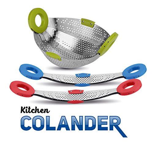 Stainless Steel Collapsible Colander Strainer