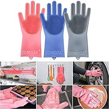 Silicone Scrubbing Gloves (1 PAIR)