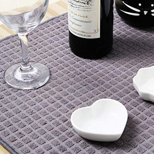 Microfiber Utensil Drying mat Dish Drying mat ( Multicolor ) ( 40 * 50cm )