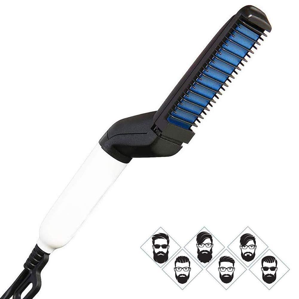 Men's Beard and Hair Curling Straightener Modelling Comb