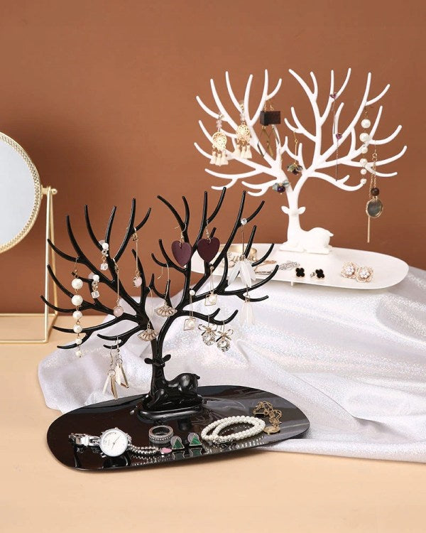 Deer Tree Shaped Jewelry Holder Stand