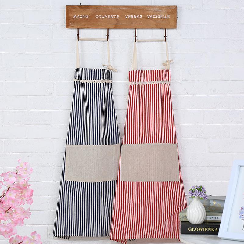 Stripe Design Cotton Apron