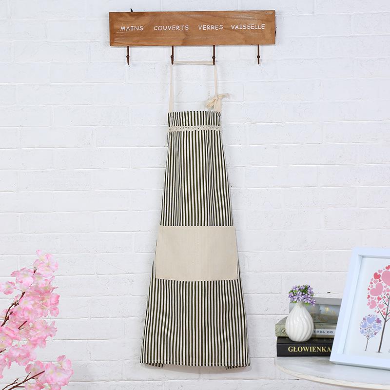 Stripe Design Cotton Apron