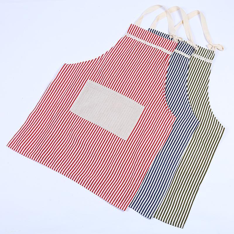 Stripe Design Cotton Apron